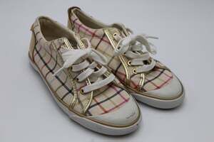 Coach Plaid Sneakers Size 7.5